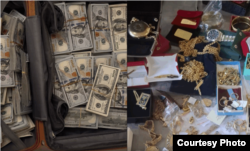 გამოძიების გავრცელებული კადრი ღარიბაშვილის, ლილუაშვილის და მათთან დაკავშირებული ადამიანების სახლებში ჩატარებული ჩხრეკის შემდეგ - გამოძიებას არ უთქვამს, ამ ნივთებიდან და ფულიდან რა რომელი სახლიდან იყო ამოღებული.