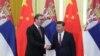 Kinë, Beijing: Presidenti i Serbisë, Alaksandar Vuçiq dhe Presidenti i Kinës Xi Jinping gjatë një takimi më 18 shtator, 2018. 