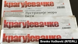 Kragujevačke novine formirali su novinari Svetlosti nakon njene privatizacije 2009. godine