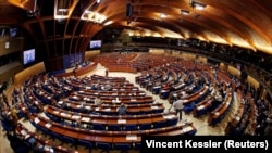 საილუსტრაციო ფოტო. სტრასბურგი, ევროსაბჭოს საპარლამენტო ასამბლეის(PACE) სხდომათა დარბაზი