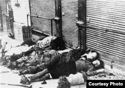 Romania - Familii de evrei ucise în Pogromul de la Iași, în 1941