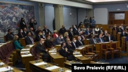 Opozicija, koja ima 40 poslaničkih mandata, nije prisustvovala glasanju (Parlament Crne Gore, arhivska fotografija)