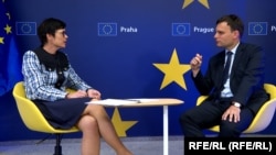 Марта Кос дает интервью Радіо Свобода