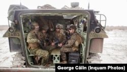 Militari americani veniți în România, în cadrul unui exercițiu bilateral la Capul Midia.