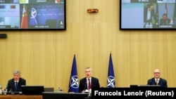 იენს სტოლტენბერგი ვიდეოკონფერენციის დროს. 17 ივნისი 2020 წ.