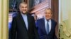 Iranski ministar spoljnih poslova Hosein Amir-Abdolajan (levo) prilikom susreta sa ruskim kolegom Sergejem Lavrovom u Moskvi 31. avgusta.