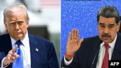 نیکلاس مادورو و دونالد ترامپ، رؤسای جمهور ونزوئلا و آمریکا