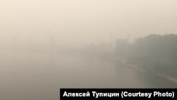 Задымление от пожаров в Усть-Куте