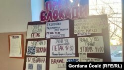 Neke od aktivnosti đaka Prve gimnazije dok je škola u blokadi