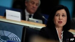 Věra Jourová az Európai Parlamentben