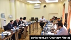 პარლამენტის დროებითი საგამოძიებო კომისიის სხდომა