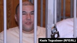 Курмангазы Утегенов во время судебного процесса в Алматинском городском суде по «Шаныракскому делу». Алматы, 11 сентября 2007 года. 