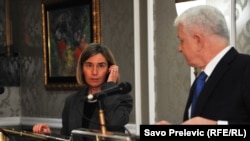 Federika Mogerini i Duško Marković, Podgorica