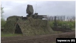 Российский ЗРПК «Панцирь-С1» на оккупированной Донетчине. Скриншот с сайта topwar.ru