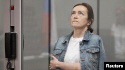 Alsu Kurmaševa na ročištu u sudu u Kazanu 31. maja 2024.