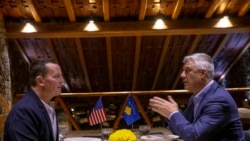 Ričard Grenel i Hašim Tači, susret 22. januara 2020. u Prištini