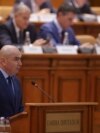 Ilie Bolojan, în Parlament, în timpul dezbaterii a patru moţiuni de cenzură depuse de AUR, S.O.S România şi POT, pe 7 septembrie 2025.