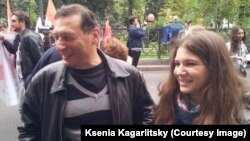 Boris Kagarlitski i njegova ćerka Ksenija.