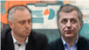 ოკუპირებულ აფხაზეთში ე.წ. პრეზიდენტობის ძირითადი კანდიდატები: ბადრა გუნბა (მარცხენა) და ადგურ არძინბა. ილუსტრირებული ფოტო. 