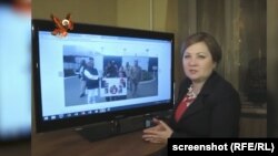 Ирина Бергсет в кадър от "Социалната война 2" на Генка Шикерова