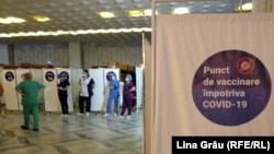 La maratonul de vaccinare de la Palatul Republicii din Chișinău