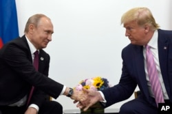 Встреча Путина и Трампа в Осаке (Япония) в июне 2019 года