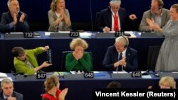 Judith Sargentini az Európai Parlament strasbourgi ülésén, 2018. szeptember 12.