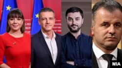 Мила Царовска, Дамјан Манчевски, Марјан Забрчанец и Висар Ганиу