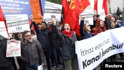 Проектът за новия канал предизвика протести в Истанбул