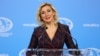 Maria Zaharova,purtătoarea de cuvânt a ministerul rus de externe, octombrie 2020.