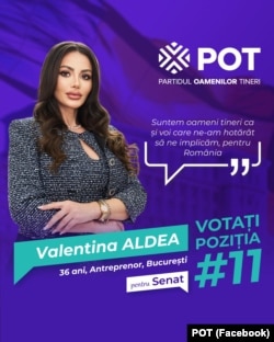 Senatoarea POT de București, Valentina Aldea, a fost acuzată că a făcut videochat.