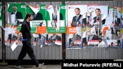Plakati stranaka na ulicama Sarajeva nakon izbora 2014.