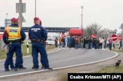 La granița austro-ungară, Hegyeshalom, 17 martie 2020