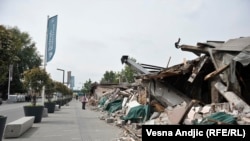 Demolirana Hercegovačka ulica u beogradskom kvartu Savamala, 28. april 2016.