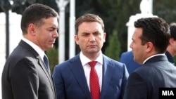 Никола Димитров, Бујар Османи и Зоран Заев