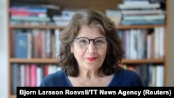 Iran-born Swedish author Jila Mossaed (file photo)