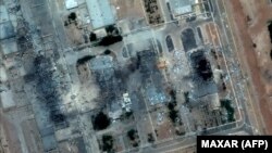 Satelitska slika koju je 22. juna objavio Maxar Technologies prikazuje štetu nakon američkih napada na postrojenje za obogaćivanje urana Isfahan u centralnom Iranu.