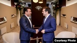 Премиерите на Македонија и на Грција, Зоран Заев и Алексис Ципрас