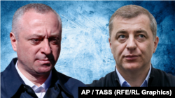 ბადრა გუნბა (მარცხენა) და ადგურ არძინბა. დე ფაქტო პრეზიდენტობის კანდიდატები ოკუპირებულ აფხაზეთში. ილუსტრირებული ფოტო