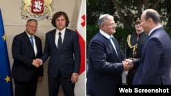 Итамар Бен-Гвир с Ираклием Кобахидзе и Гелой Геладзе