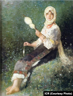 Nicolae Grigorescu (1838-1907), Paysanne de la région de Muscel/Tărancă din Muscel.