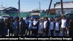 Митинг в поддержку войны в Украине весной 2023 года