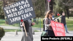 Protest na Međunarodni dan žena u Podgorici, 8. mart 2019.