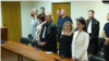 Moldova, Evghenia Gutul (center) at the court hearing where the governor of Gagauzia received a 7-year prison sentence