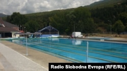 Возобновениот отворен базен во Охрид 