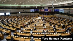 Detalj sa jedne od sednica Evropskog parlamenta