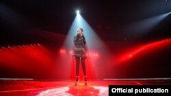 Albanska predstavnica na probi u Bakuu, maj 2012.