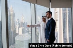 Crnogorski premijer Spajić i ministar za spoljnu trovinu UAE Al Zejudi u Abu Dabiju, mart 2025.