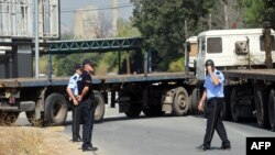 Македонско-косовската граница за време на блокадата.