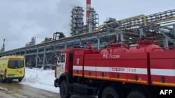 ფოტო არქივიდან. ნიჟნი-ნოვგოროდის ოლქის ქალაქ კსტოვოს სამრეწველო ზონაზე დრონებით შეტევა იყო 2024 წლის 12 მარტსაც. 